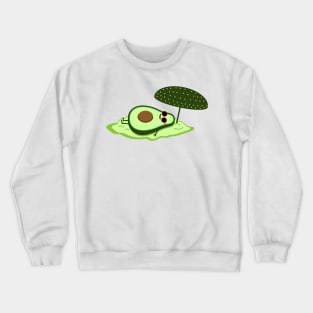 Funny avocado on the beach Crewneck Sweatshirt